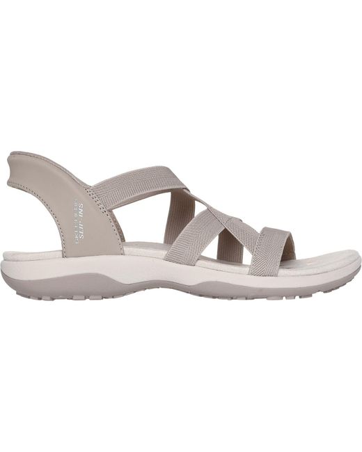 Skechers Gray Reggae Slim Stretch Flex Damen Sandalen