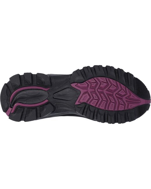 Hi-tec Blue Jackdaw Mid Wp Synthetic /Burgundy Hiking Boots