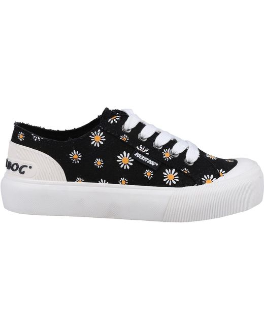 Rocket Dog Black Jazzin Plus Dixie Cotton Trainers