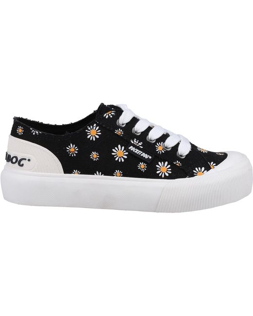 Rocket Dog Black Jazzin Plus Dixie Cotton Trainers