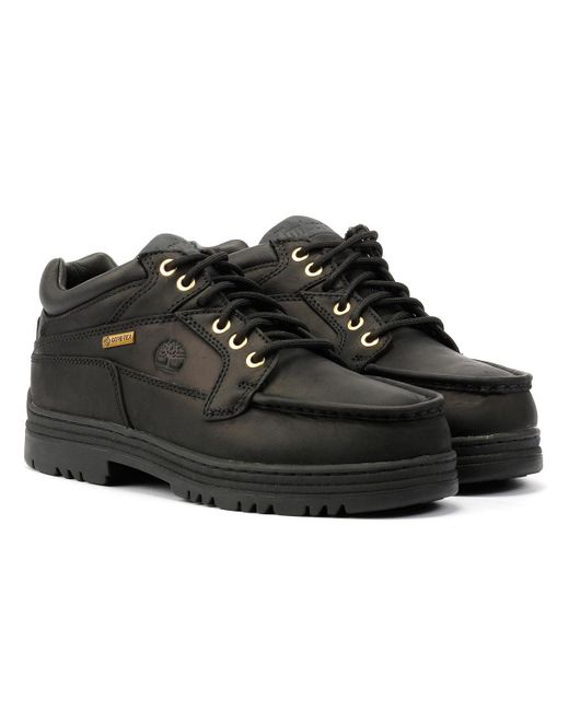 Timberland Black Heritage Mid Lace Gore-Tex Leather Boots for men