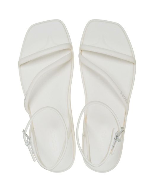 CROCSTM White Miami Ankle Strap Toe Loop Sandals