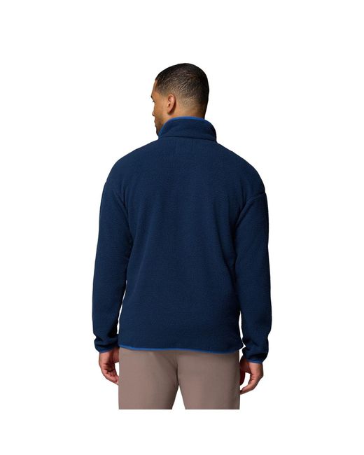 Columbia Blue Helvetia Ii Half Snap Fleece Jacket for men