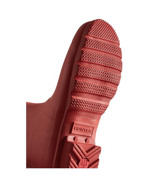 Hunter Red Matt Original Short Wellington Boots