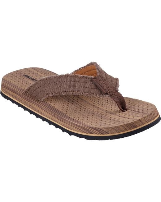 Skechers Brown Tantric Fritz 205098-Brn Slip On Shoe for men
