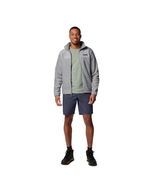 Columbia Blue Washed Out Cotton Knee-Length Shorts for men