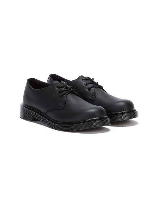 Dr. Martens Black 1461 Mono Softy Youth Shoes