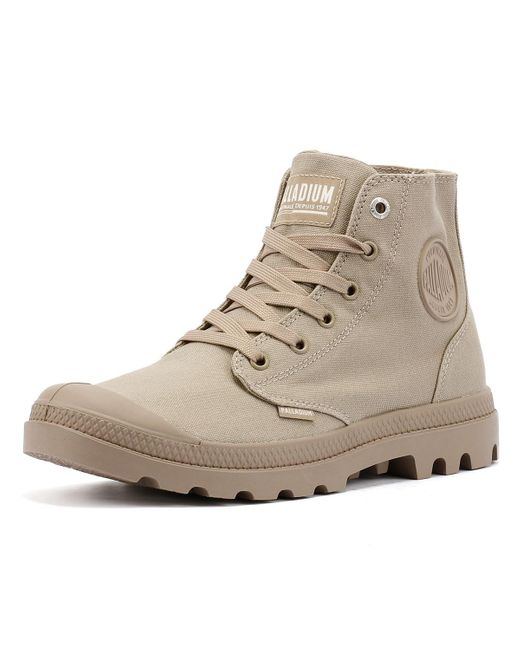 Pampa Hi Mono Chrome Chaussures En Toile Palladium pour homme en coloris Natural