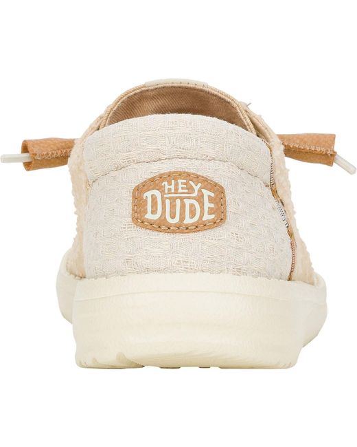 HeyDude Natural Wendy Crafted Boho Cotton Shoes