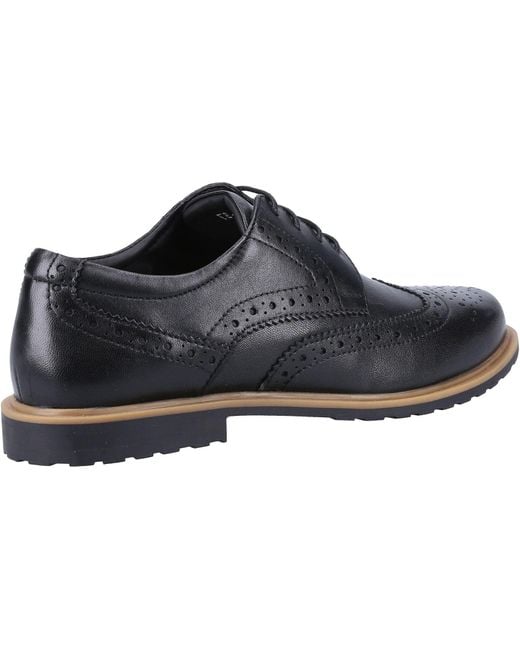 Hush Puppies Blue Verity Leather Women's Brogues Shoes