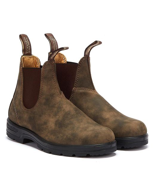 blundstone rustic brown mens