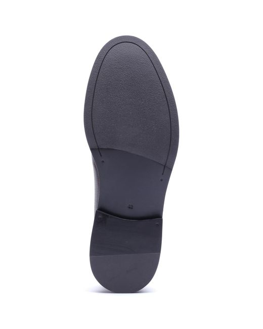 Base London Purple Luca Leather Tumbled Derby Shoes for men