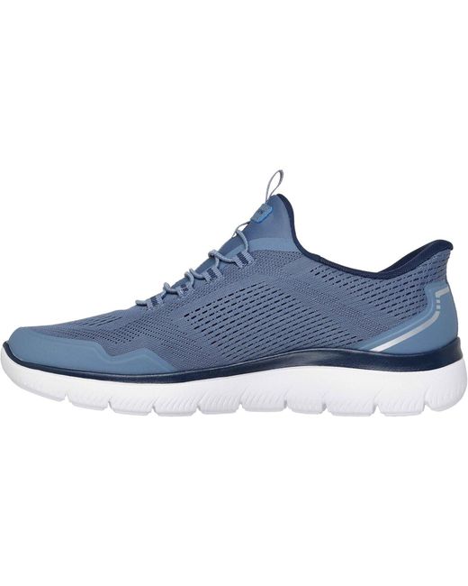 Skechers Blue Summits Top Rate Textile Men's Slate Standard Trainers - Uk 6 for men