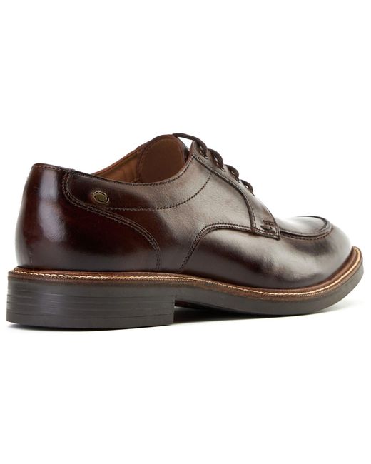 Base London Brown Surrey Leather Burnt Brogues Shoes for men