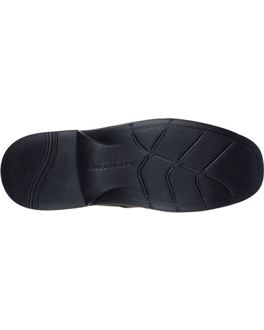 Skechers Blue Caswell Frantone Leather Slip-On Shoes