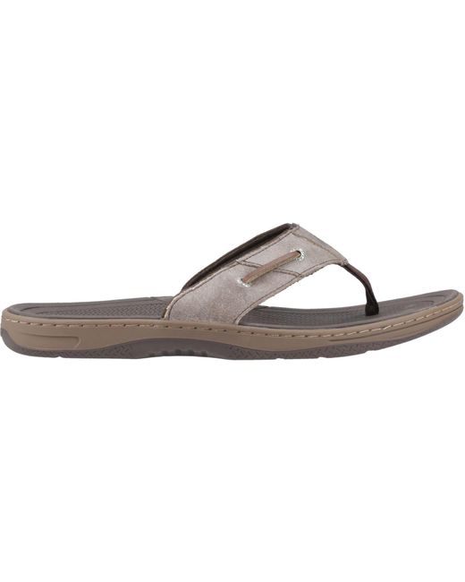Sperry Top-Sider Brown Batfish Leather Sandals for men