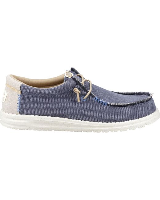 Wally Coastline Scarpe Da Barca di HeyDude in Blue