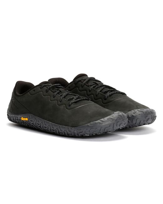 Merrell Black Vapour Glove 6 Leather Trainers for men