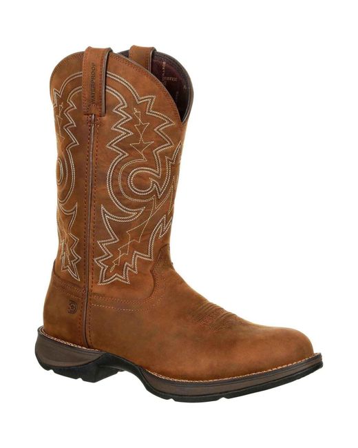 Durango Brown Rebel Leather Coyote Boots for men