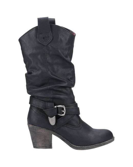 Rocket Dog Black Sidestep Synthetic Boots