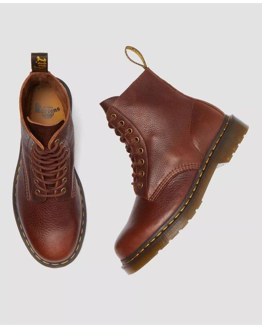 Dr. Martens Brown 1460 Pascal Ambassador Lederbraune Stiefel