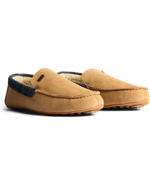 Hunter Yellow Moccassin Slipper Suede Biscuit Slippers for men