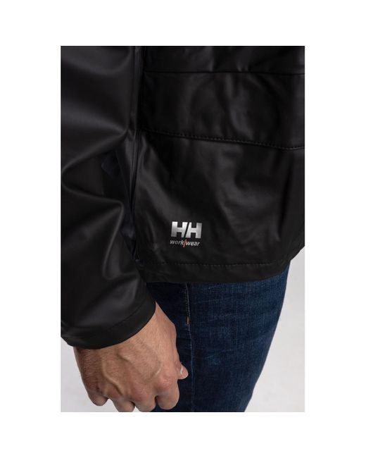 Helly Hansen Black Voss Adults Rain Jacket