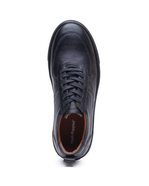 Hush Puppies Blue Ciro Leather Trainers for men