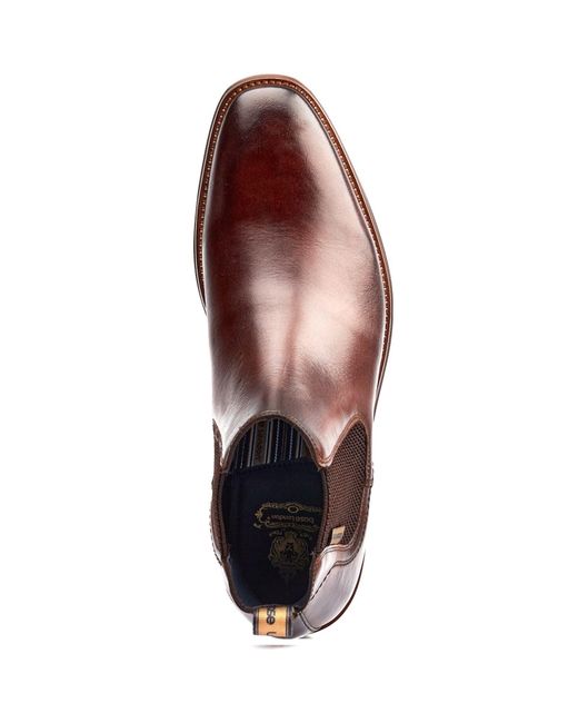 Base London Brown Sikes Leather Boots for men