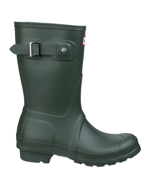 Hunter Green Matt Original Short Wellington Boots