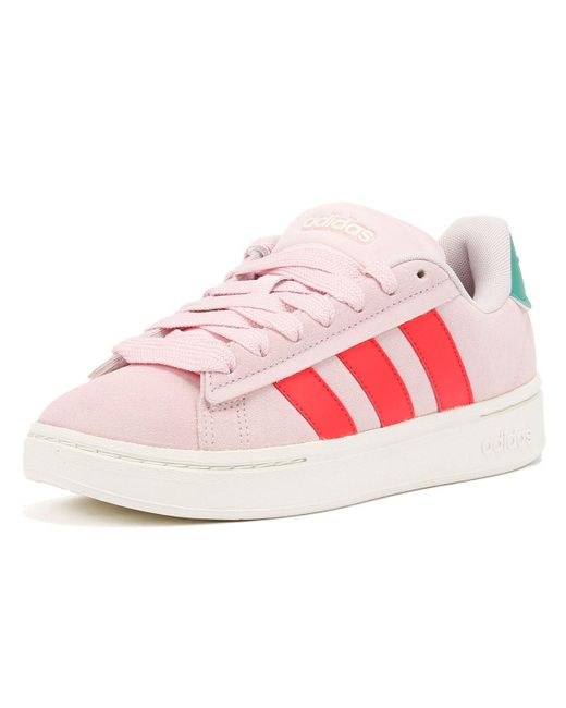 Adidas Pink Grand Court Alpha 00S Trainers