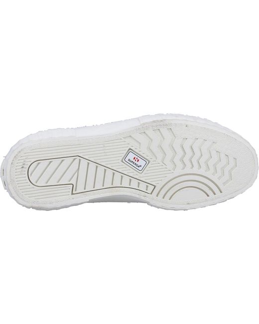 Superga White 2631 Calfhair Details Leather Avorio/Leopard Spots Trainers