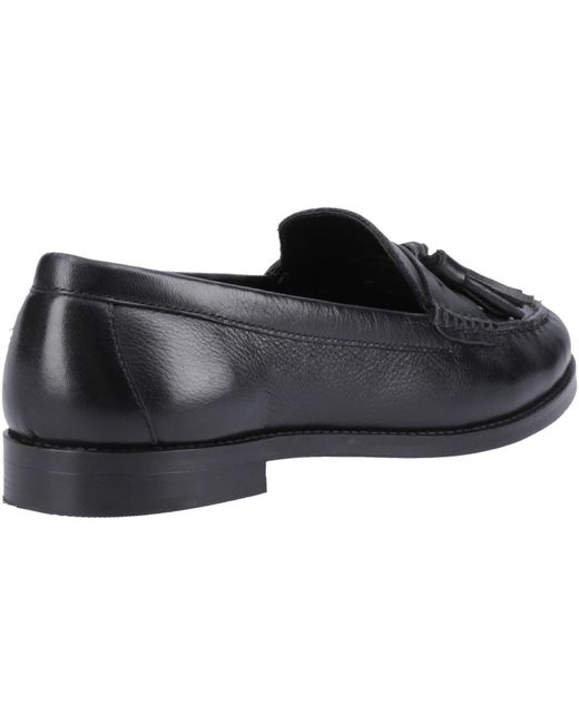 Hush Puppies Black Connie Leather Loafers