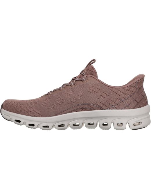 Skechers Purple Glide-Step Elevate Amaze Textile Trainers