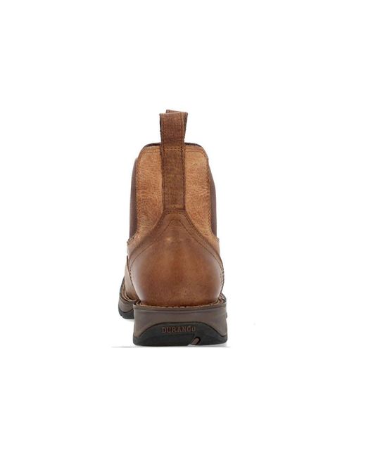 Durango Brown Dirt Rebel Leather Old Town/Tan Ankle Boots for men