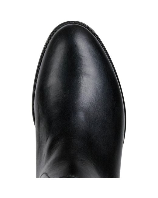 Geox Black D Felicity Leather Boots