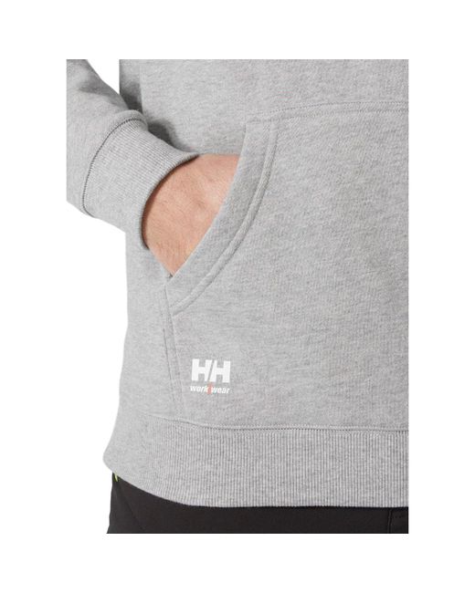 Helly Hansen Gray Classic Cotton Hooded Sweatshirt for men