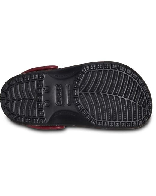 CROCSTM Black Classic Graphic Synthetic/Multi Clogs