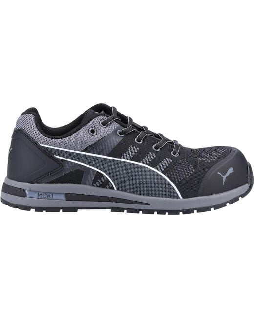 PUMA Blue Elevate Knit Low S1 Textile Safety Sneakers for men