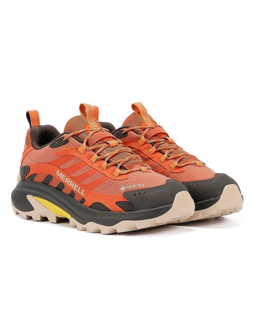 Merrell Orange Moab Speed 2 Gore-tex Men's Clay Trainers for men