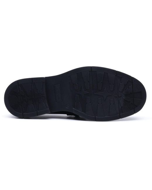 Hush Puppies Blue Edgar Leather Loafers for men