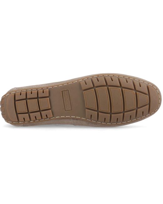 Hush Puppies Gray Ralph Suede Leather Taupe Loafers for men