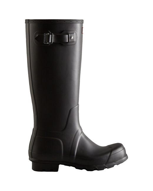 Hunter Black Original Tall Rubber Wellington Boots for men