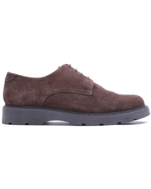 Base London Brown Vector Leather Lace-Up Shoes for men