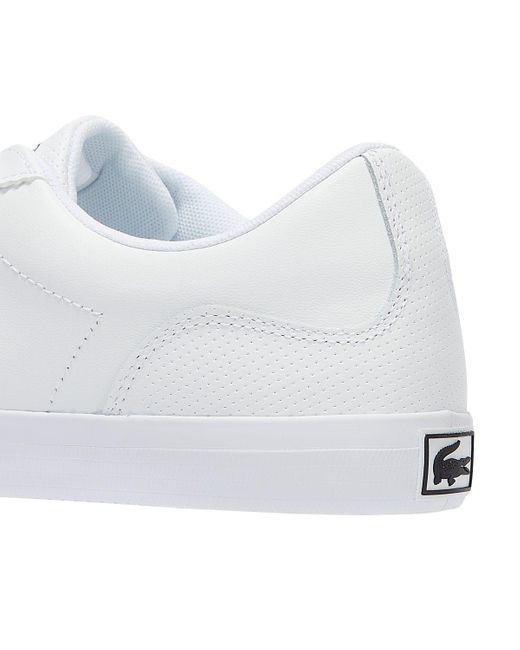 lacoste white trainers womens
