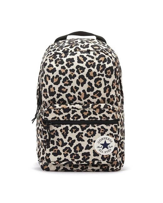Converse Black Go Lo Leopard Backpack