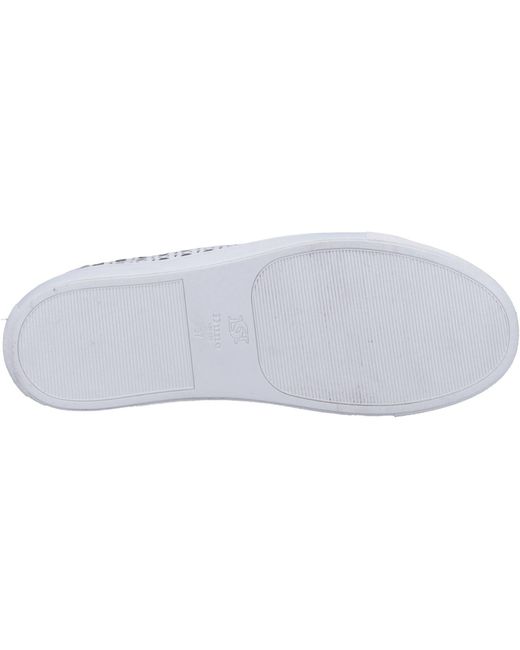 Dune White Ease Leather Trainers