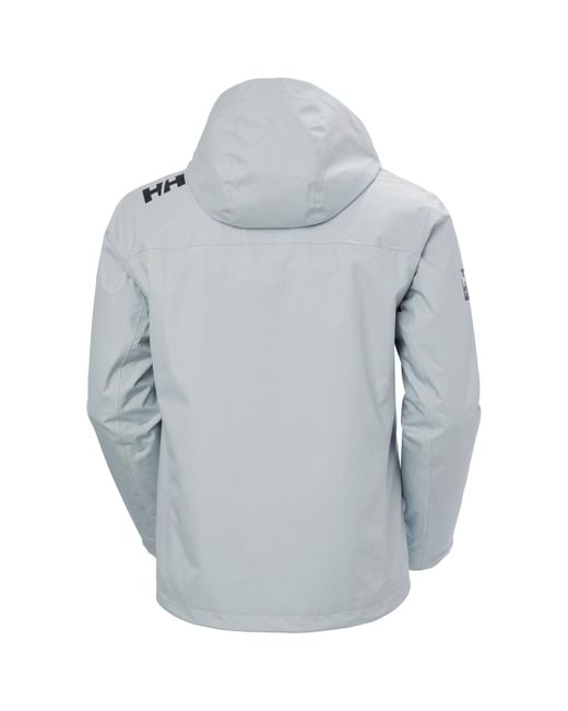 Helly Hansen Sport Gray Crew Hooded Midlayer Sailing 2.1 Sailing Jacket for men