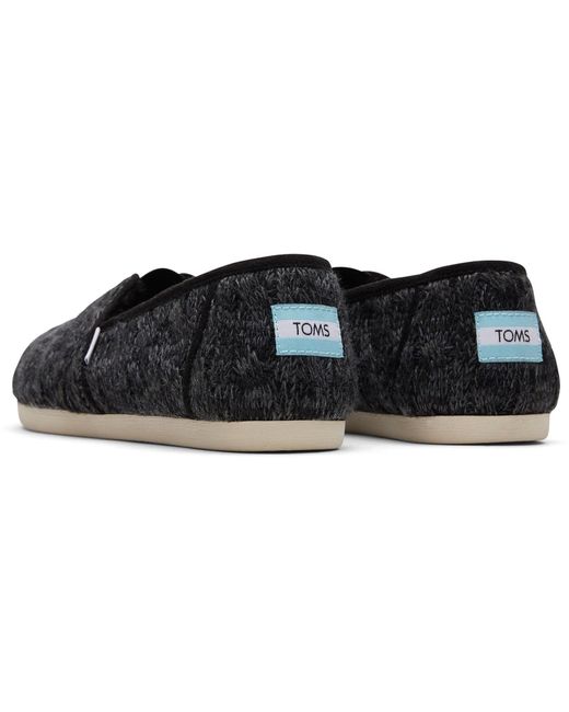 TOMS Black Alpargata With Cloudbound Polyester Slippers