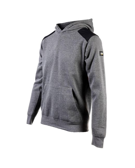 Caterpillar Gray Essentials Synthetic Hooded Sweatshirt for men